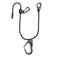 Skypro SP-ALUSTOP-2 1,5 meter Met M41 Alu haak en in het midden een MGO 62mm haak en M10 Alu schroef carabiner